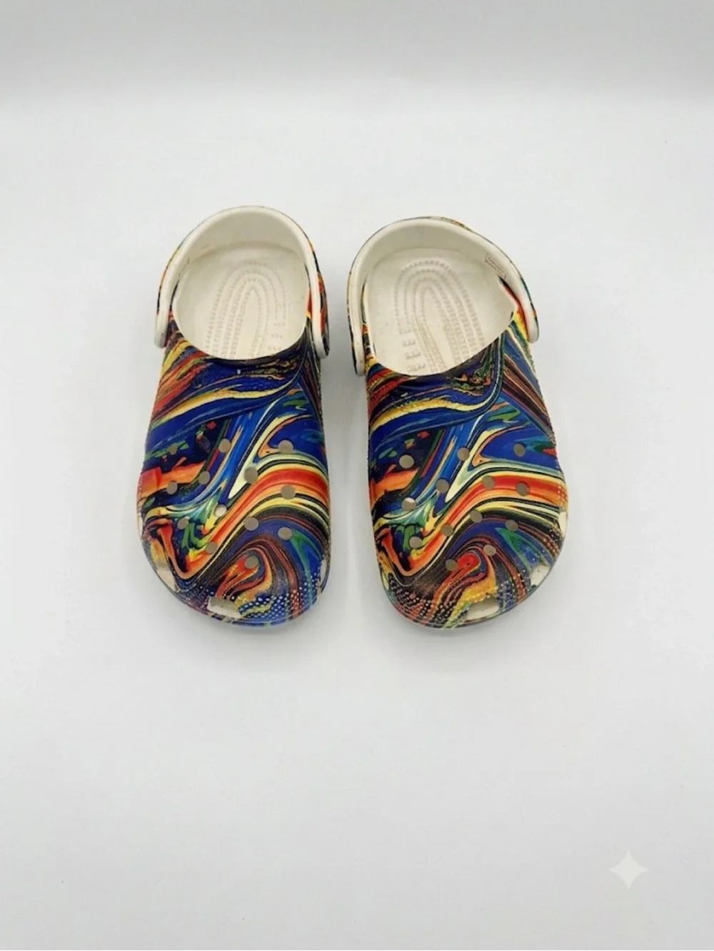 CROCS Kids' Foam Clog - Rainbow Swirl